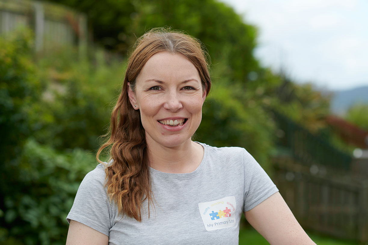 Karen Simpson of My Primary Tutor standing outside 